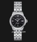 Tissot T-Classic T41.1.183.56 Le Locle Automatic Ladies Black Dial Stainless Steel Strap-0
