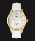 TISSOT Le Locle T41.5.453.86 Automatic White Mother of Pearl Dial White Leather Strap-0