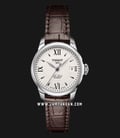 Tissot T41.1.113.77 Le Locle Automatic Ladies Silver Dial Brown Leather Strap-0