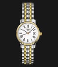 Tissot Desire T52.2.281.13 Small Lady White Dial Two Tone Stainless Steel Strap-0