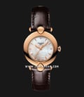 TISSOT Pretty T918.210.76.116.00 Mother Of Pearl Dial Brown Leather Strap-0