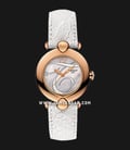 TISSOT Pretty T918.210.76.116.01 Mother Of Pearl Motif Dial White Leather Strap-0