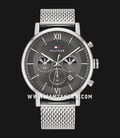 Tommy Hilfiger Evan 1710396 Grey Dial Mesh Stainless Steel Strap-0