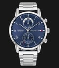 Tommy Hilfiger Kane 1710401 Blue Dial Stainless Steel Strap-0