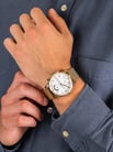 Tommy Hilfiger Kane 1710403 White Dial Gold Mesh Stainless Steel Strap-3