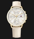 Tommy Hilfiger 1781790 Carly White Dial Leather Strap-0