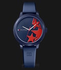 Tommy Hilfiger Ashley 1781795 Ladies Blue Red Dial Blue Rubber Strap-0