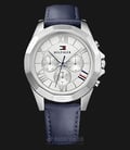 Tommy Hilfiger 1781850 Chelsea Ladies Silver Dial Blue Leather Strap-0