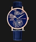 Tommy Hilfiger Pippa 1781918 Navy Blue Dial Navy Blue Leather Strap-0