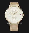 Tommy Hilfiger Jema 1781943 Silver Dial Gold Stainless Steel Strap-0