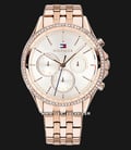 Tommy Hilfiger Ari 1781978 Ladies Silver Dial Rose Gold Stainless Steel Strap-0