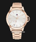 Tommy Hilfiger 1782024 Ladies White Dial Rose Gold Stainless Steel Strap-0