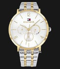 Tommy Hilfiger 1782032 Jenna Ladies Silver Dial Dual Tone Stainless Steel Strap-0