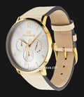 Tommy Hilfiger 1782035 Ladies Silver Dial Beige Leather Strap-1
