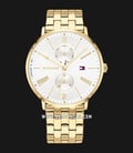 Tommy Hilfiger Jenna 1782069 Ladies Silver Dial Gold Stainless Steel Strap-0