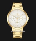 Tommy Hilfiger Alessa 1782077 Ladies White Dial Gold Stainless Steel Strap-0