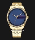 Tommy Hilfiger 1782081 Ladies Blue Dial Gold Stainless Steel Strap-0