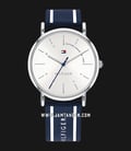 Tommy Hilfiger 1782099 Ladies Silver Dial Dual Tone Rubber Strap-0