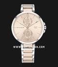 Tommy Hilfiger Angela 1782127 Ladies Rose Gold Dial Dual Tone Stainless Steel Strap-0