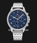 Tommy Hilfiger Ari 1782141 Blue Dial Stainless Steel Strap-0