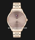 Tommy Hilfiger Gray 1782212 Brown Sunray Dial Rose Gold Tone Stainless Steel Strap-0
