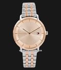 Tommy Hilfiger Tea 1782284 Light Rose Gold Dial Dual Tone Stainless Steel Strap-0