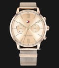 Tommy Hilfiger Blake 1782303 Rose Gold Dial Rose Gold Stainless Steel Mesh Strap-0