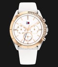 Tommy Hilfiger Kennedy 1782388 White Dial White Silicone Strap-0