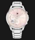 Tommy Hilfiger Quinn 1782414 Light Pink Dial Stainless Steel Strap-0