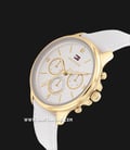 Tommy Hilfiger Scarlett 1782448 White Dial White Leather Strap-1