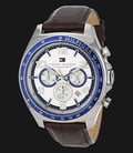 Tommy Hilfiger 1790937 Sport Luxury Chronograph and Brown Leather Strap-0