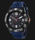 Tommy Hilfiger 1790984 Stainless Steel Watch With Blue Silicone Band-0