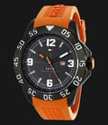 Tommy Hilfiger 1790985 Stainless Steel Watch With Orange Silicone Band-0