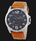 Tommy Hilfiger 1791004 Stainless Steel Brown Leather Strap-0