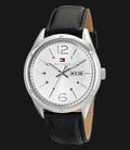 Tommy Hilfiger 1791060 Stainless Steel Black Leather Strap-0