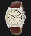 Tommy Hilfiger 1791079 Stainless Steel Brown Leather Strap-0