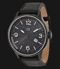 Tommy Hilfiger 1791103 Stainless Steel Black Leather Strap-0