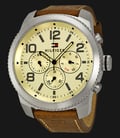 Tommy Hilfiger 1791107 Stainless Steel Brown Leather Strap-0