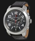 Tommy Hilfiger 1791110 Stainless Steel Black Leather Strap-0