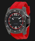 Tommy Hilfiger 1791112 Stainless Steel Red Rubber Strap-0