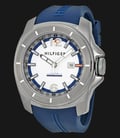 Tommy Hilfiger 1791113 Stainless Steel Blue Rubber Strap-0