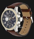 Tommy Hilfiger Trent 1791137 Blue Dial Brown Leather Strap-1