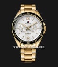 Tommy Hilfiger Sophisticated 1791365 Men White Dial Gold Tone Stainless Steel Strap-0