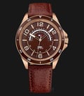 Tommy Hilfiger Ian 1791392 Men Brown Dial Rose Gold Case Brown Leather Strap-0