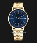Tommy Hilfiger 1791513 Men Blue Dial Gold Stainless Steel Strap-0