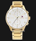 Tommy Hilfiger 1791576 Chase Men Silver Dial Gold Stainless Steel Strap-0