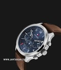 Tommy Hilfiger Asher 1791855 Blue Dial Brown Leather Strap-1