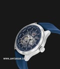 Tommy Hilfiger Oliver 1791885 Automatic Skeleton Dial Blue Silicone Strap-1