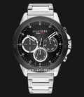 Tommy Hilfiger Harley 1791890 Black Dial Stainless Steel Strap-0