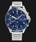Tommy Hilfiger Larson 1791917 Blue Dial Stainless Steel Strap-0